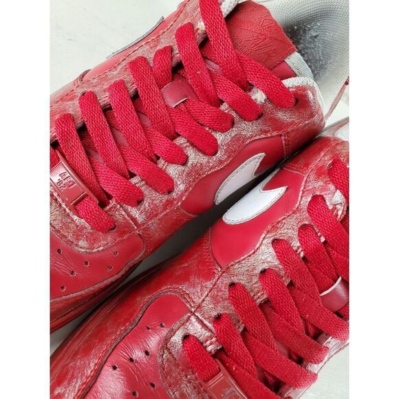 Nike AF-1 Valentine’s Day Pre V Unisex Sz 11 / 9.5 Varsity Red White 350693-611 - Picture 12 of 16